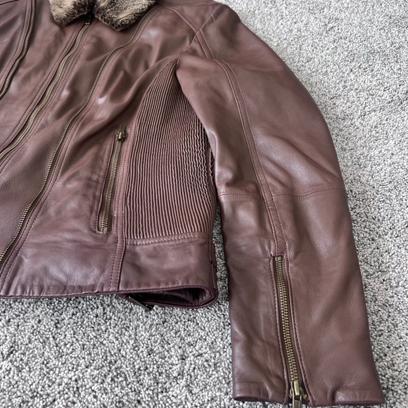 Wilson’s Leather Chocolate Brown Leather Buttery Soft Zip Up Jacket Women’s XL - Picture 3 of 15